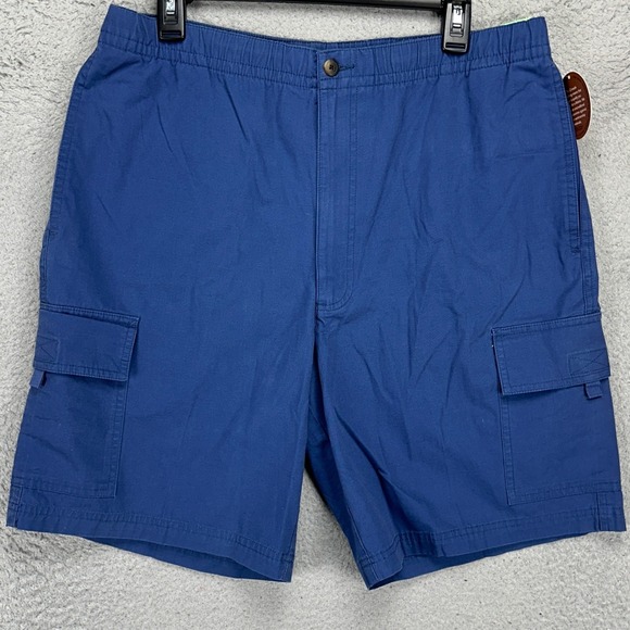 The Weekend Shorts Mens‎ Cargo Shorts 34 Blue Flat Front Drawstring Relaxed NEW - Picture 1 of 8